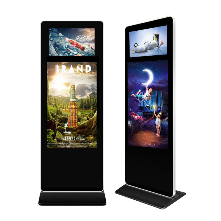 Indoor Dual Screen Standing LCD Advertising Display