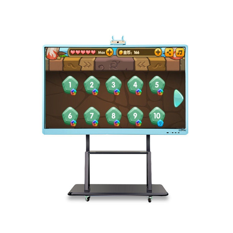 75" Smart Digital Interactive Whiteboard 450cd/m2 With Double System