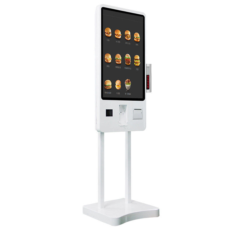 400cd/m2 Touch Screen Self Service Ordering Kiosk With Wireless Pager
