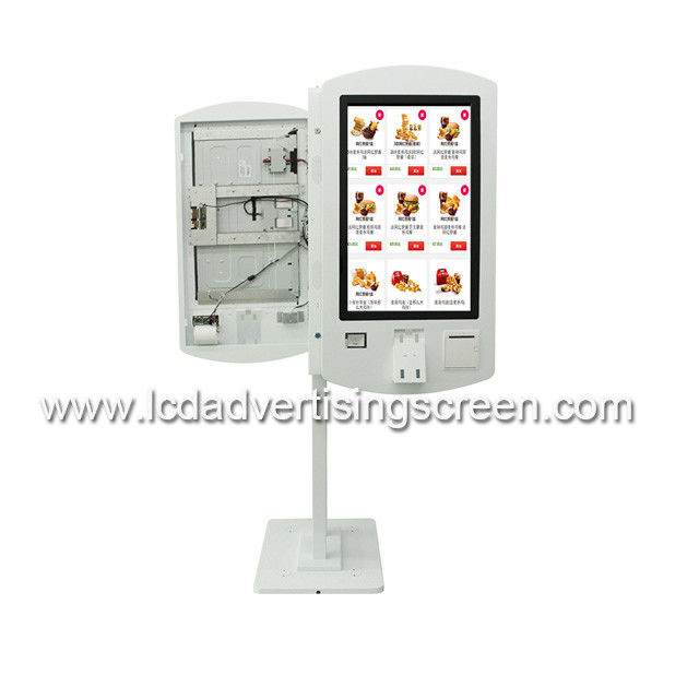 Dual Side Fast Food Ordering Payment Self Service Kiosk For Restaurant Mcdonald's KFC With POS System Payment Softwear