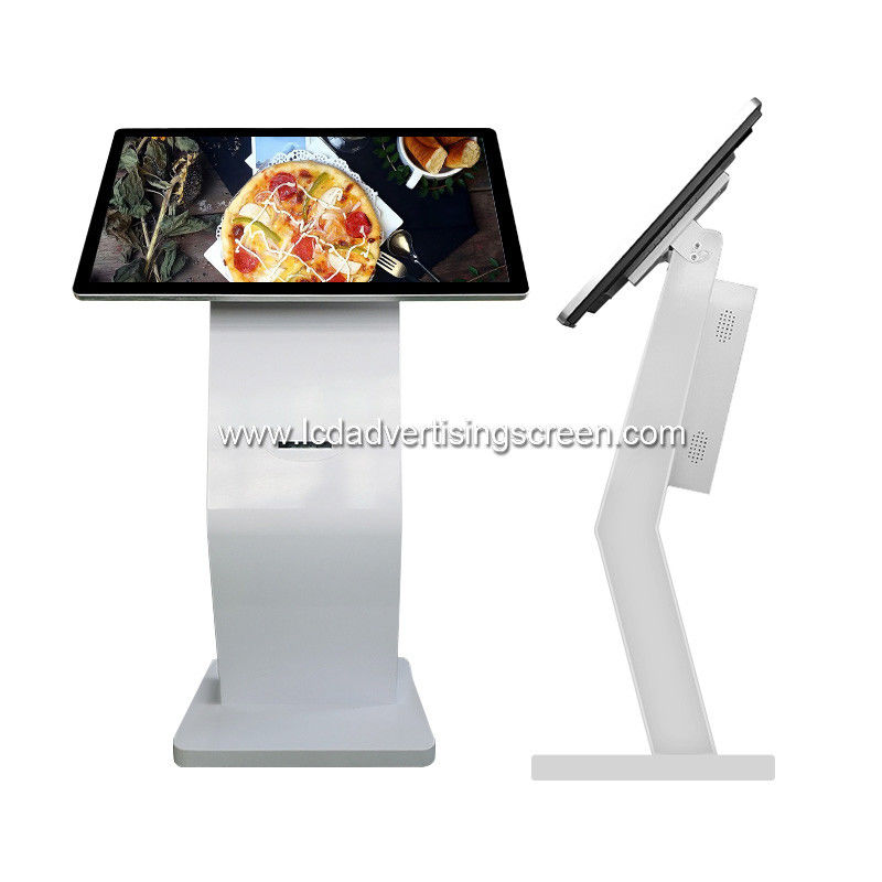 Touch Screen Interactive Digital Kiosk 300cd/M2 With Printer