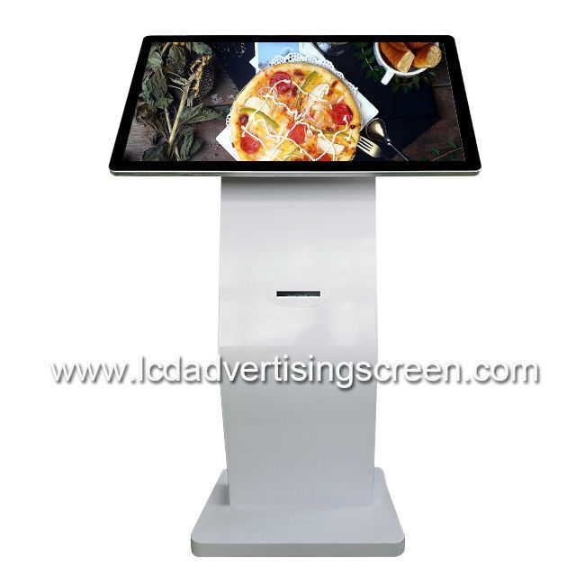 21.5 Inch Interactive Capacitive Touch All In One Kiosk With Printer