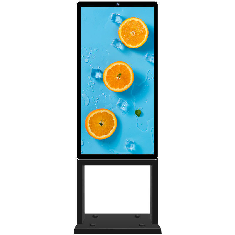 32 Inch Floor Stand Outdoor Digital Signage Weatherproof IP66 Level