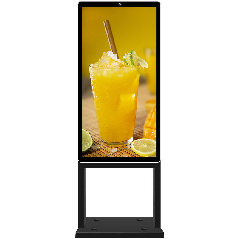 32 Inch Floor Stand Outdoor Digital Signage Weatherproof IP66 Level