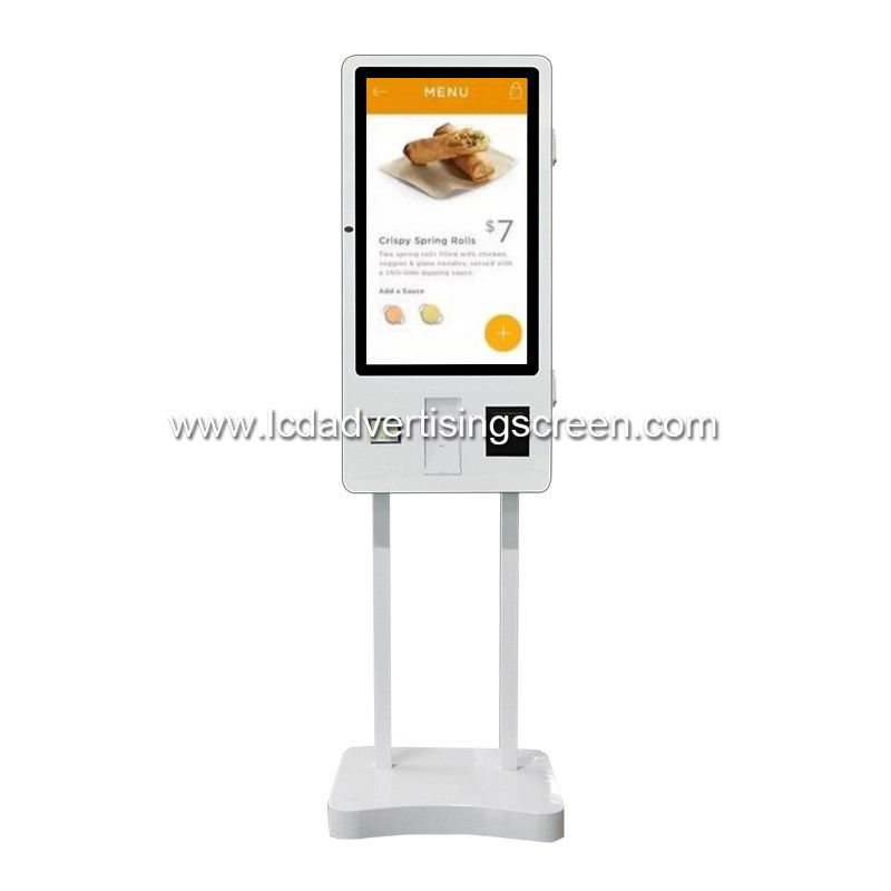 32inch Finger Touch Restaurant Digital Signage With Left Side 5MP Camera