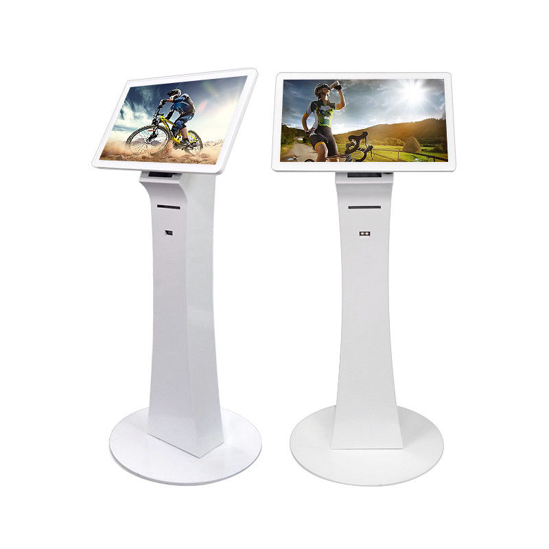 21.5'' floor standing WIFI Multi Touch mini totem All In One PC LCD Kiosk With Printer
