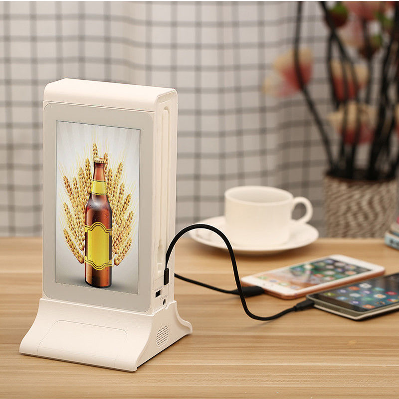 ABS Plastic 8 Inch USB Wire Mobile Charging Kiosk RK3128 CPU