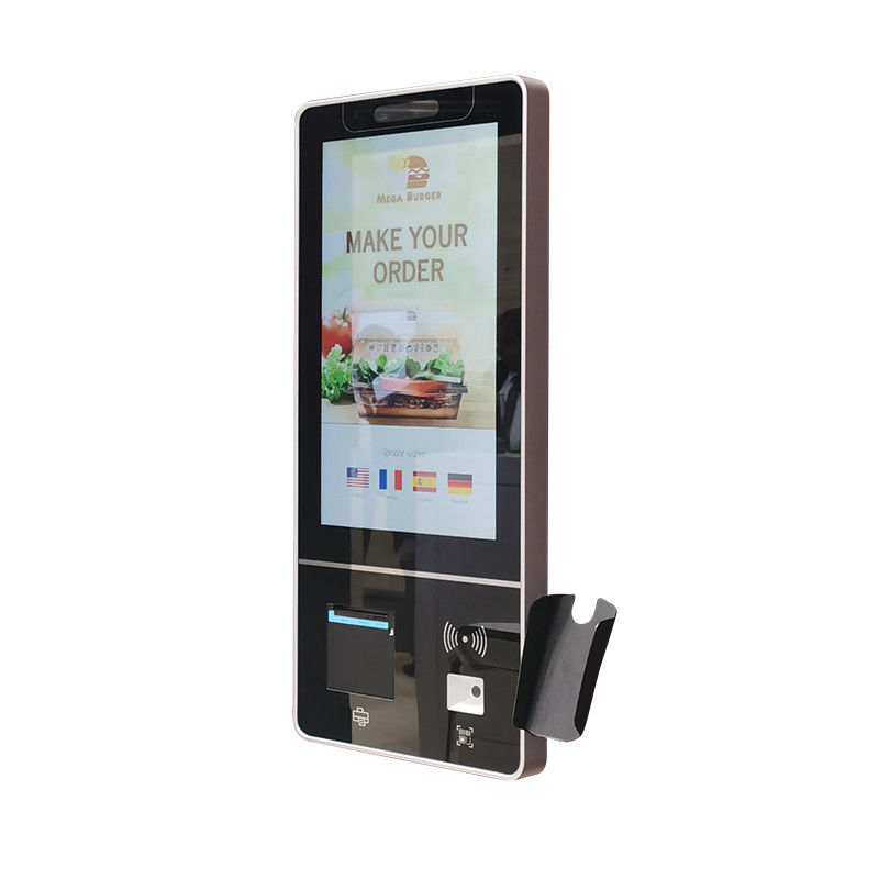 CCC FCC CE 32 Inch RK3288 NFC Restaurant Self Service Kiosk Self Checkout