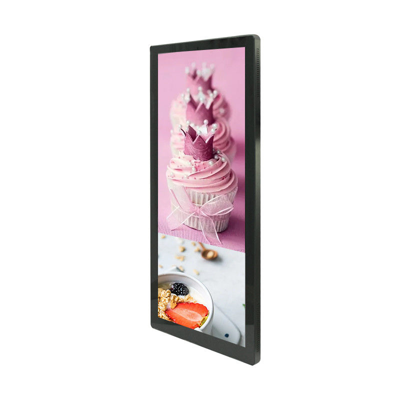 Vertical 25inch Wifi Android Wall Mounted Advertising Player HDMI Interface