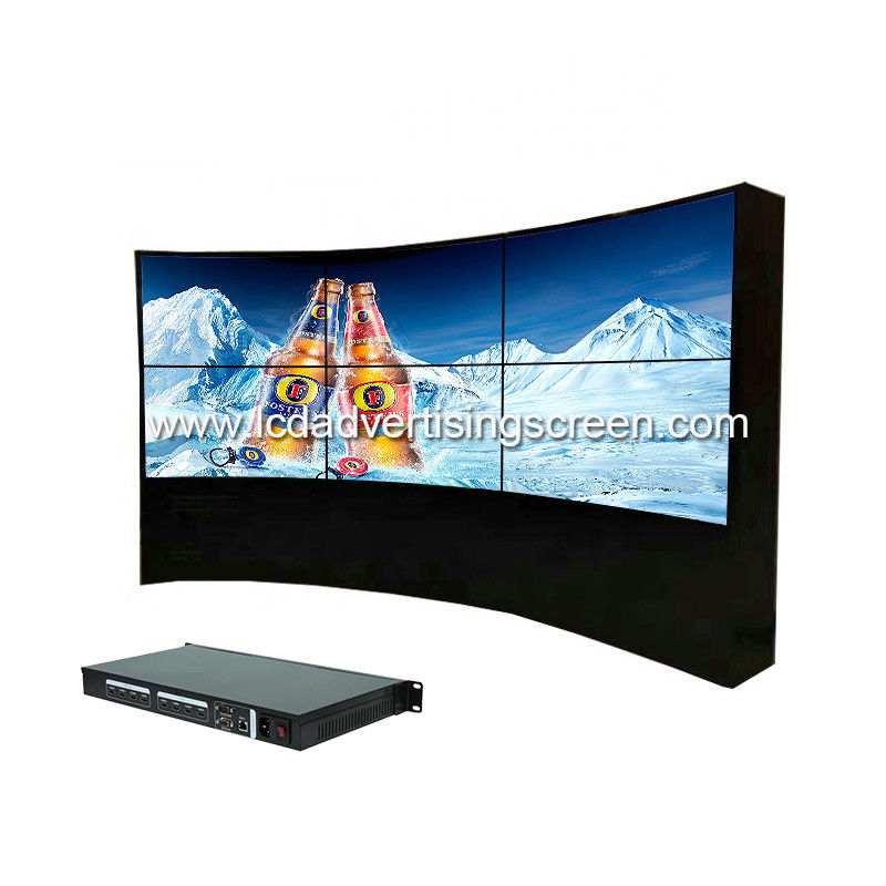Indoor 4k 3.5mm Bezel Control Room LCD Video Wall With Matrix Control 2x2 3x3 Display Splicing Screener Original Panel