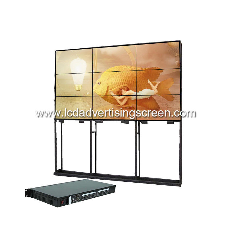 Indoor 4k 3.5mm Bezel Control Room LCD Video Wall With Matrix Control 2x2 3x3 Display Splicing Screener Original Panel