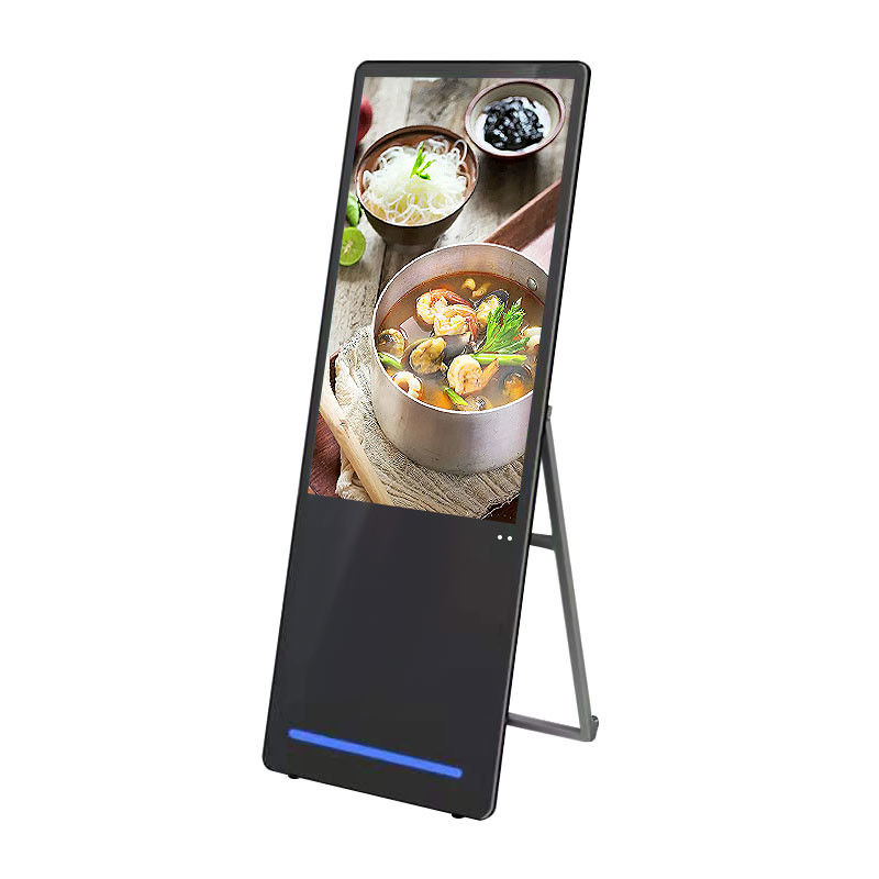 1920x1080 43in TFT LCD Digital Signage Menu Boards With Wheels