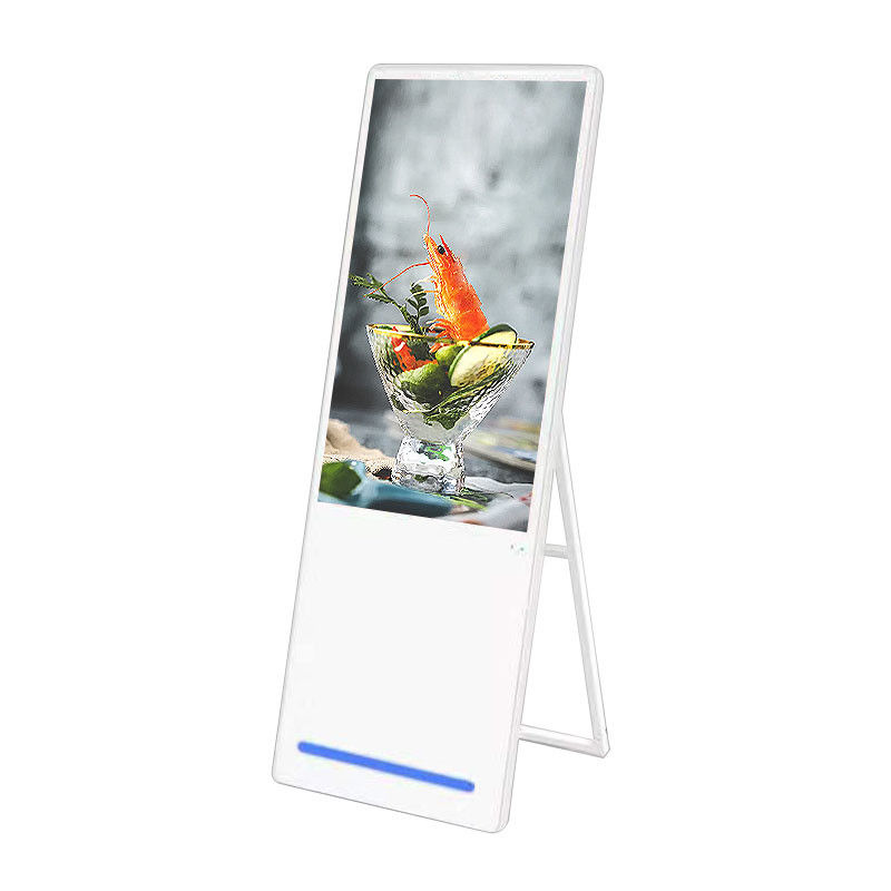 1920x1080 43in TFT LCD Digital Signage Menu Boards With Wheels