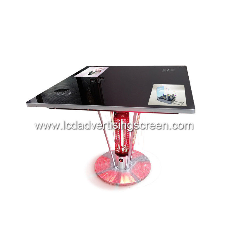 FCC 15.6 Inch Restaurant LCD Digital Touch Screen Table With Heater