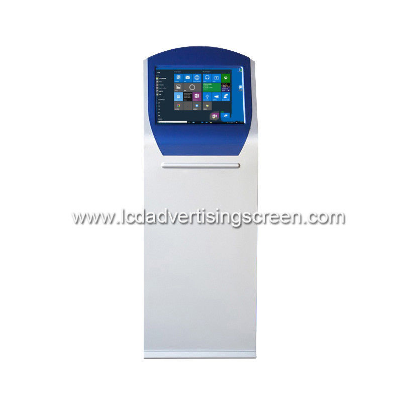 Ergonomic Self Service Touch Screen Kiosk 1920x1080P With Printer And Keyboard