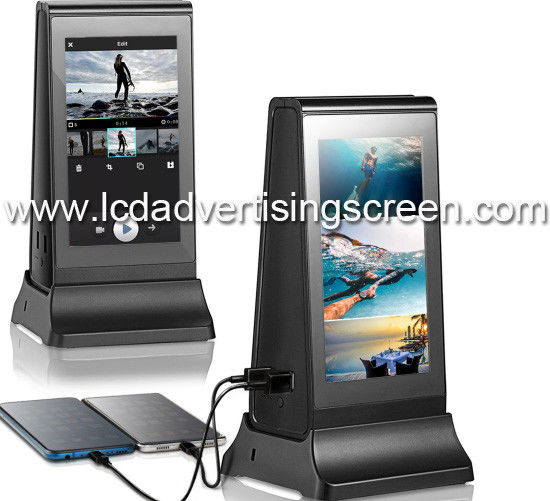8" LCD Touch Screen Advertising Kiosk 800x1280 With Phone Charger