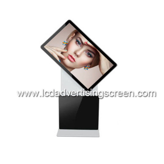 43in Rotate Floor Standing TFT LCD WiFi Kiosk For Advertising