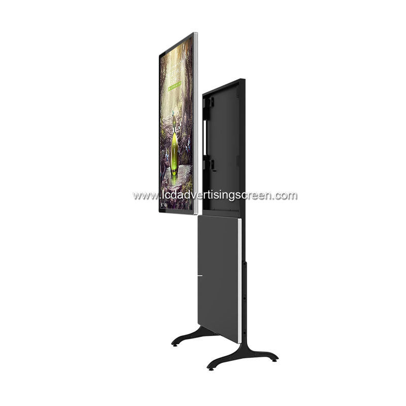 43" Floor Standing LCD Touch Screen Kiosk With Wheels