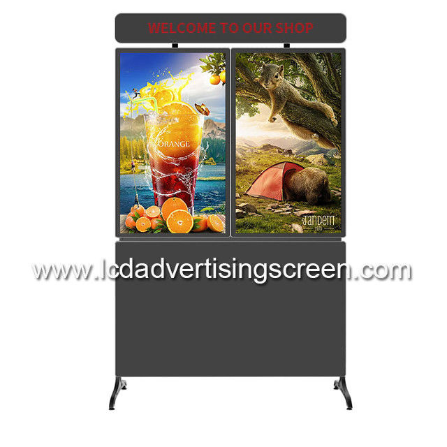 49" Dual Screen AIO Floor Standing Touch Screen Kiosk