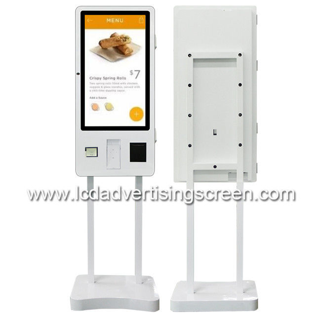 Capacitive Touch  32inch Self Service Payment Kiosk Built With Front Camera
