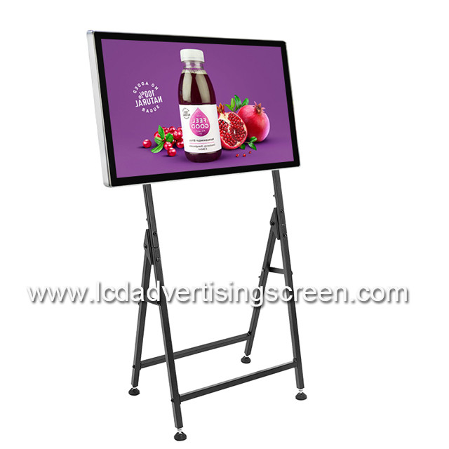 32 Inch WiFi TFT LCD Advertising Player 1920x1080 With Floor Standing Base