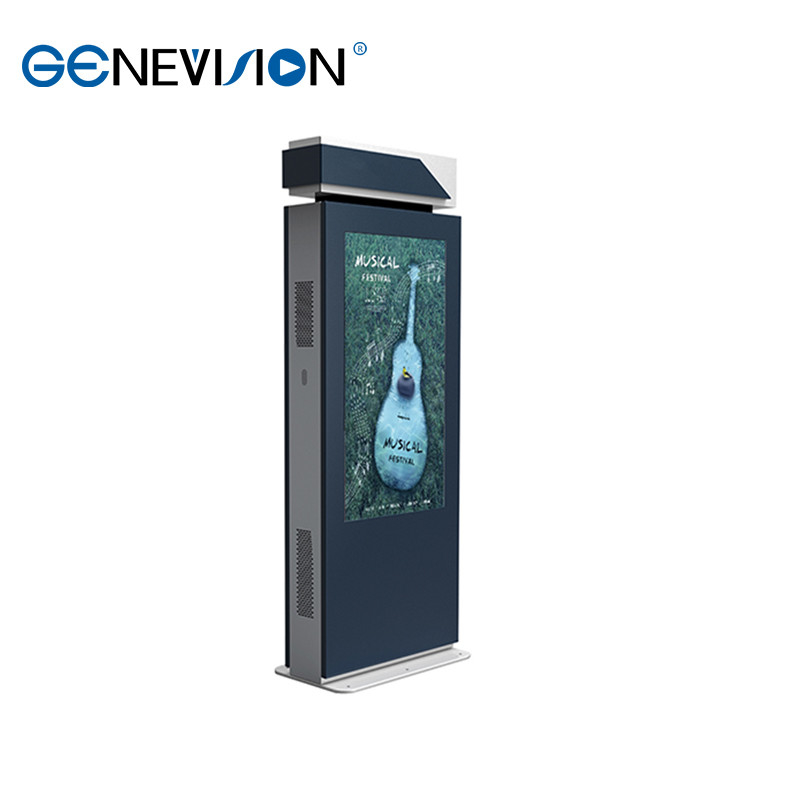 Vertical Touch Screen Outdoor Digital Signage All In One Advertising Player Kiosk