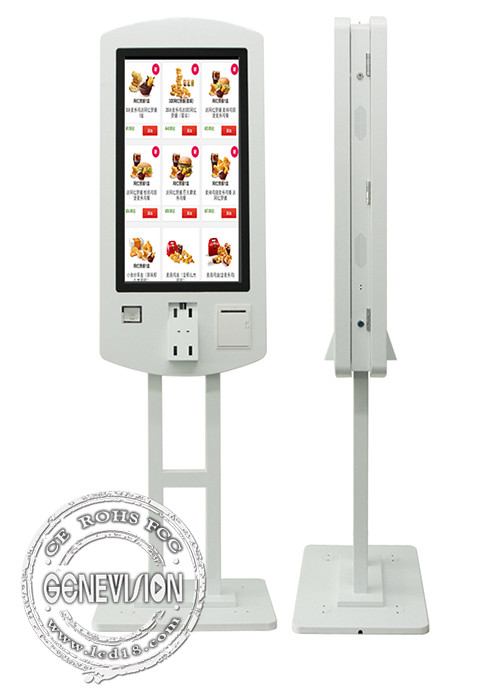 Double Side 32 Inch Touch Screen Ordering Kiosk Self Service For Restaurant