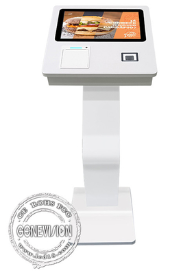 15.6 Inch Landscape Self Service Kiosk With Printer NFC QR Code Scanner